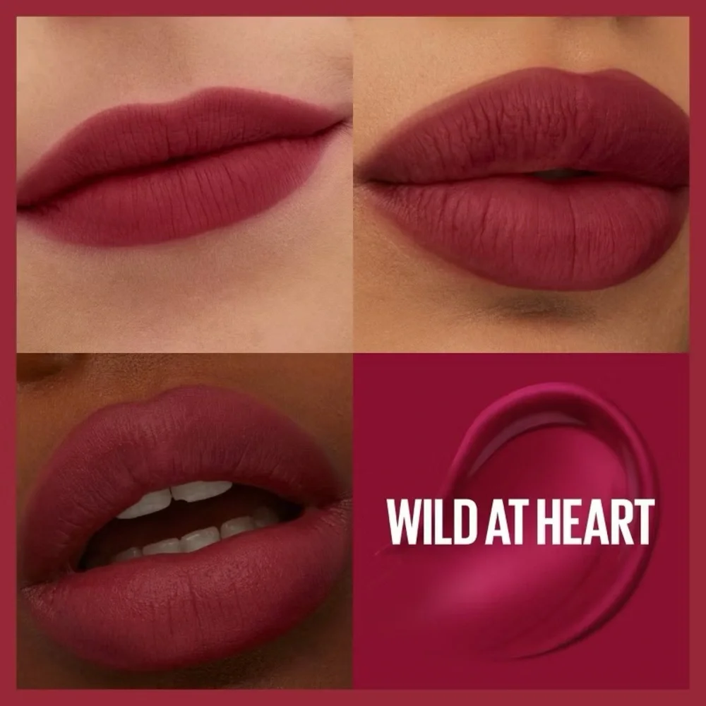 Nwt Maybelline Super Stay Teddy Tint Long Lasting Matte Lip Tint wild at heart